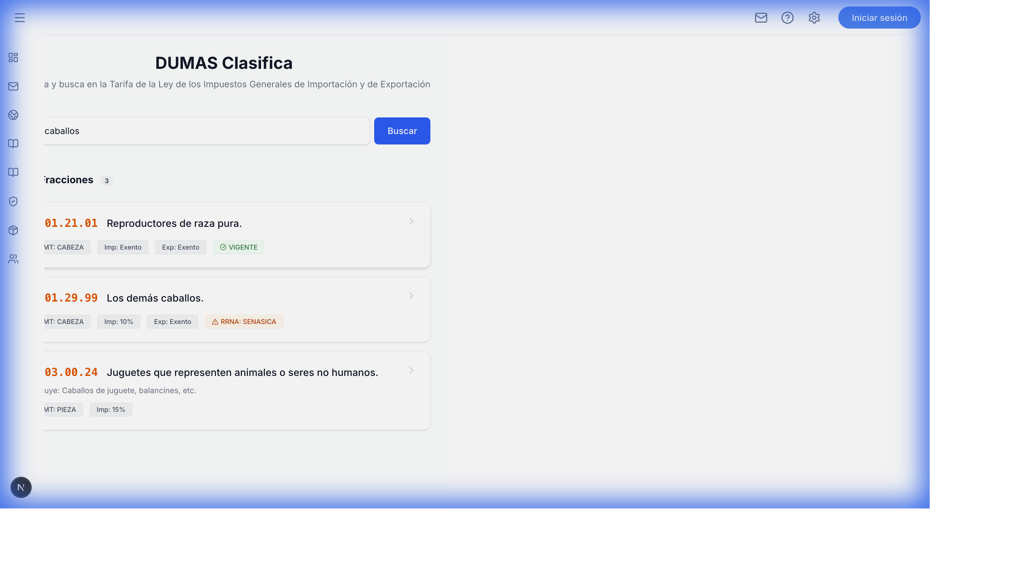 dumas Clasifica Tool
